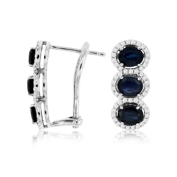 Sapphire and Diamond Earrings Tena's Fine Diamonds and Jewelry Elberton, GA