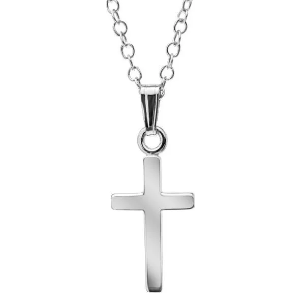 Sterling Silver Cross Pendant and Chain Tena's Fine Diamonds and Jewelry Athens, GA