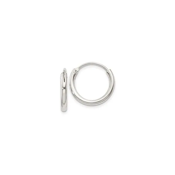 Children's Sterling Silver 2mm Hoop Earrings Tena's Fine Diamonds and Jewelry Athens, GA