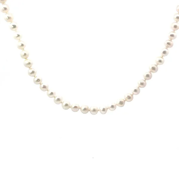 14K White Gold 6.5-7mm A Fresh Water Pearl Necklace Tena's Fine Diamonds and Jewelry Athens, GA
