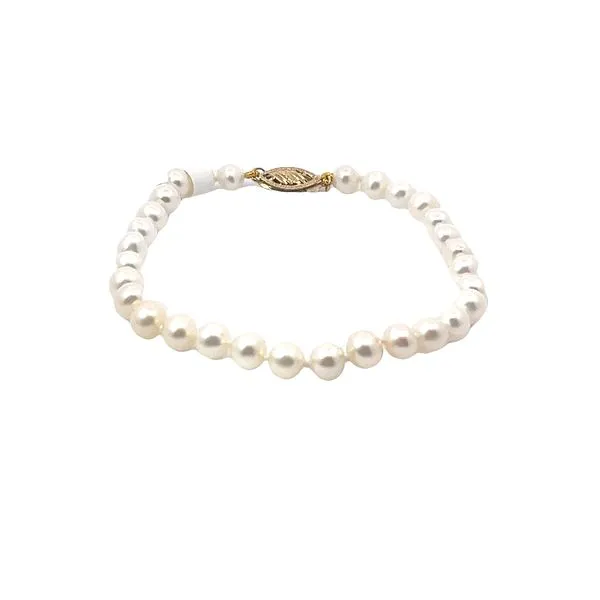14K Yellow Gold Fresh Water Pearl Bracelet Tena's Fine Diamonds and Jewelry Athens, GA