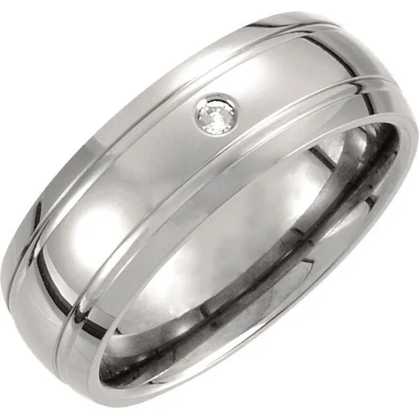Titanium Grooved Band