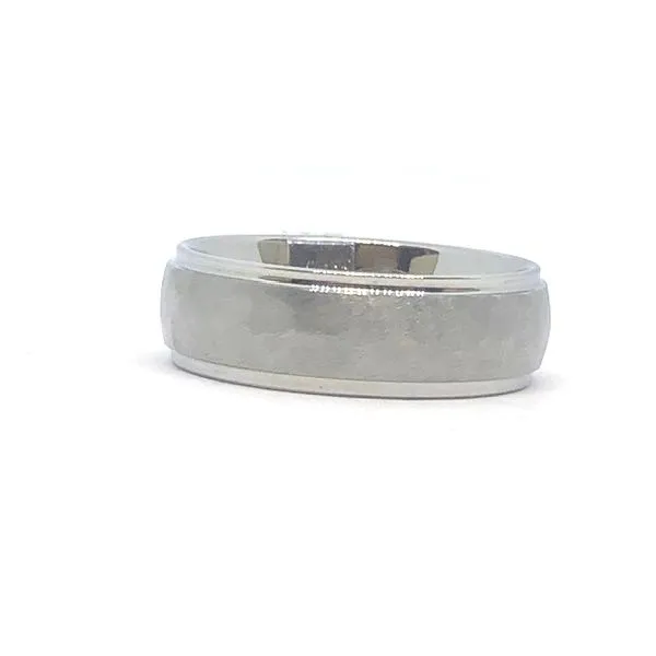 Tungsten Band with Hammer Finish Ring Tena's Fine Diamonds and Jewelry Elberton, GA