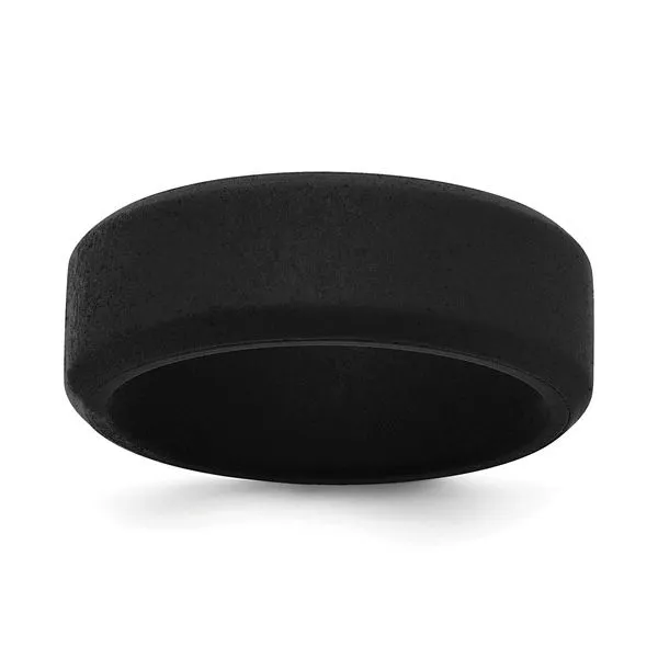 Black Silicone Band Ring Tena's Fine Diamonds and Jewelry Athens, GA