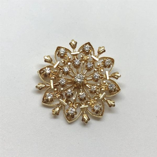 Estate Jewelry Gold Pin Tena's Fine Diamonds and Jewelry Athens, GA