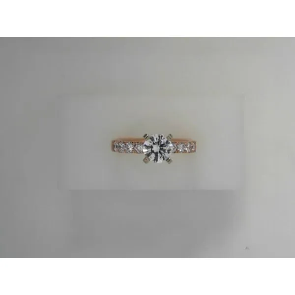 Diamond Engagement Ring in 14K Rose Gold Image 2 Tennies Jewelry Appleton, WI