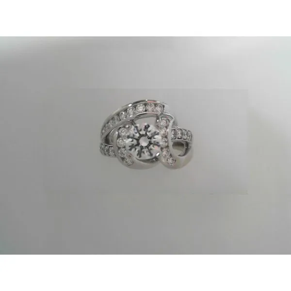 14K White Gold Engagement Ring with 0.70Tw Round Diamonds Tennies Jewelry Appleton, WI