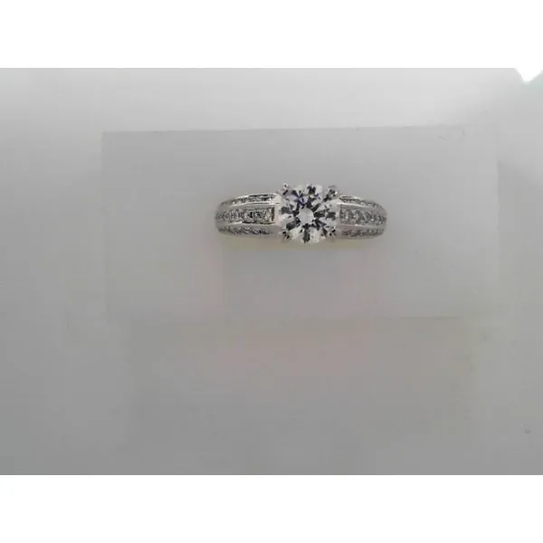 14K White Gold Euro Shank Engagement Ring Tennies Jewelry Appleton, WI