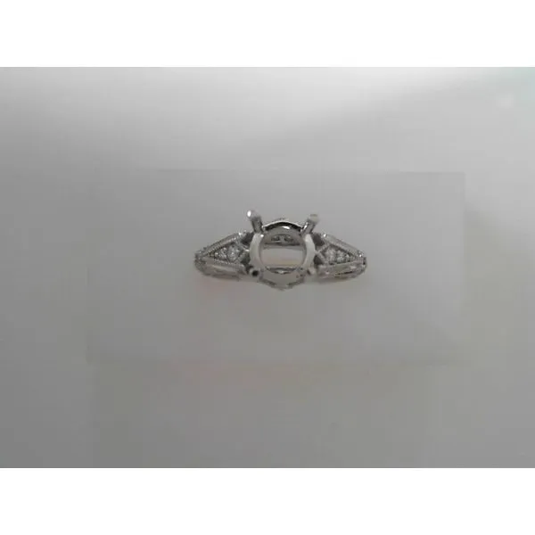 14 Karat White Gold Diamond and Princess Sapphire Engagement Ring Tennies Jewelry Appleton, WI