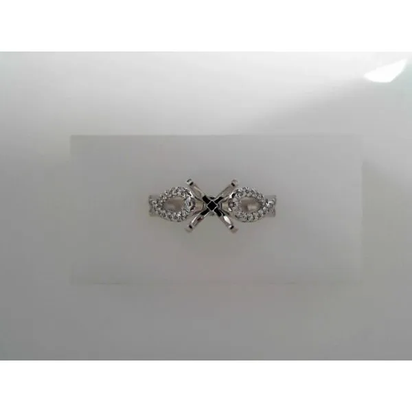 18K White Gold Round Diamond Engagement Ring Tennies Jewelry Appleton, WI