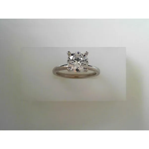White 14 Karat Solitaire Engagement Ring Tennies Jewelry Appleton, WI