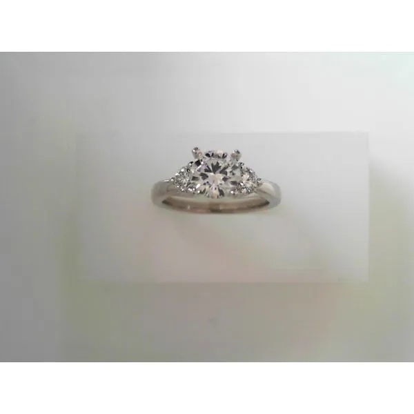 White 14 Karat Three Stone Diamond Engagement Ring Tennies Jewelry Appleton, WI