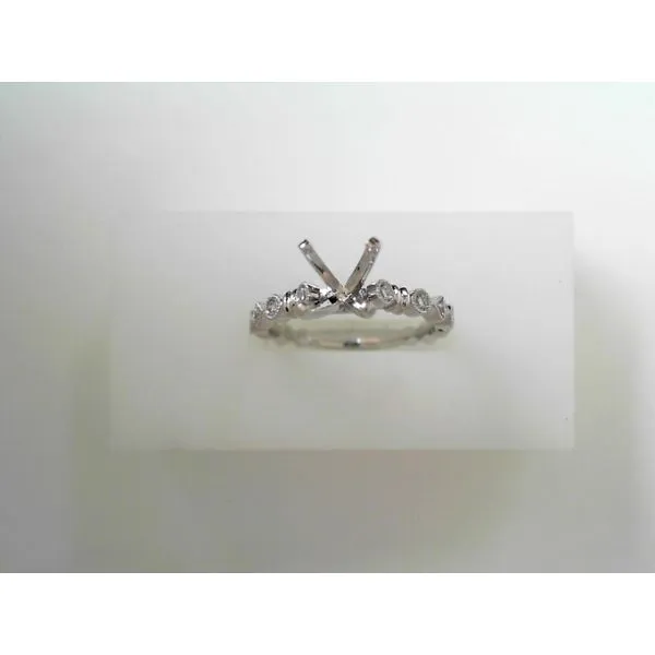 White 18 Karat Round Diamond Engagement Ring Tennies Jewelry Appleton, WI