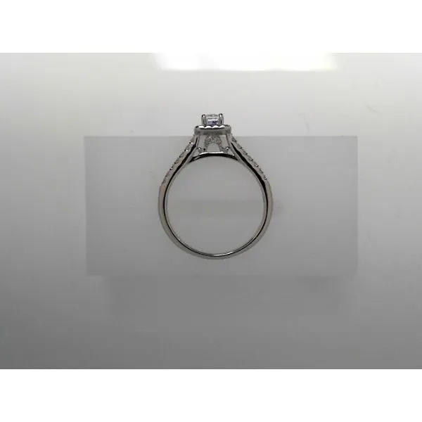White Gold Halo Style Engagement Ring Image 2 Tennies Jewelry Appleton, WI