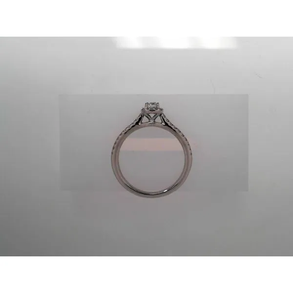 White Gold Halo Style Engagement Ring Image 3 Tennies Jewelry Appleton, WI