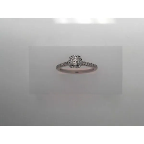 White Gold Halo Style Engagement Ring Tennies Jewelry Appleton, WI