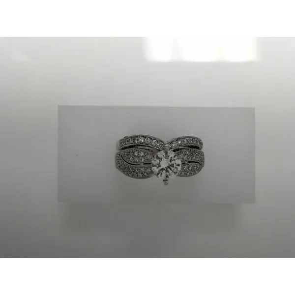White 18 Karat Engagement Ring with Round Diamonds Tennies Jewelry Appleton, WI