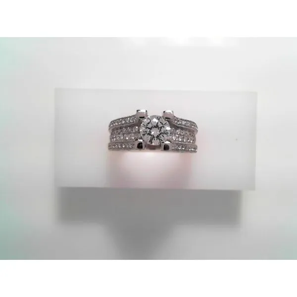Women's 14K White Gold Contemporary Engagement Ring Image 2 Tennies Jewelry Appleton, WI