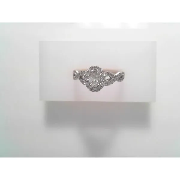 Women's 14K White Gold Contemporary Engagement Ring Tennies Jewelry Appleton, WI