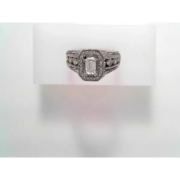 Women's 14K White Gold Contemporary Engagement Ring Tennies Jewelry Appleton, WI