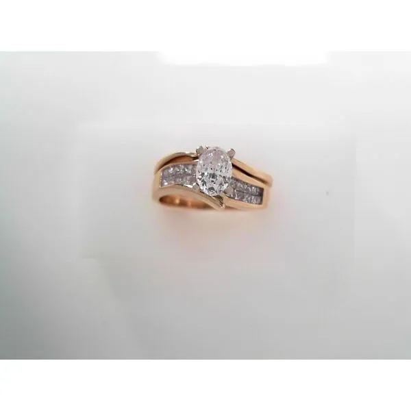 Yellow 14 Karat Wedding Set Engagement Ring Tennies Jewelry Appleton, WI