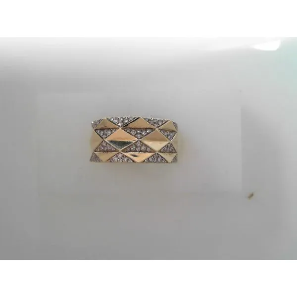 14K Yellow Gold Fashion Ring with Round Diamonds Tennies Jewelry Appleton, WI