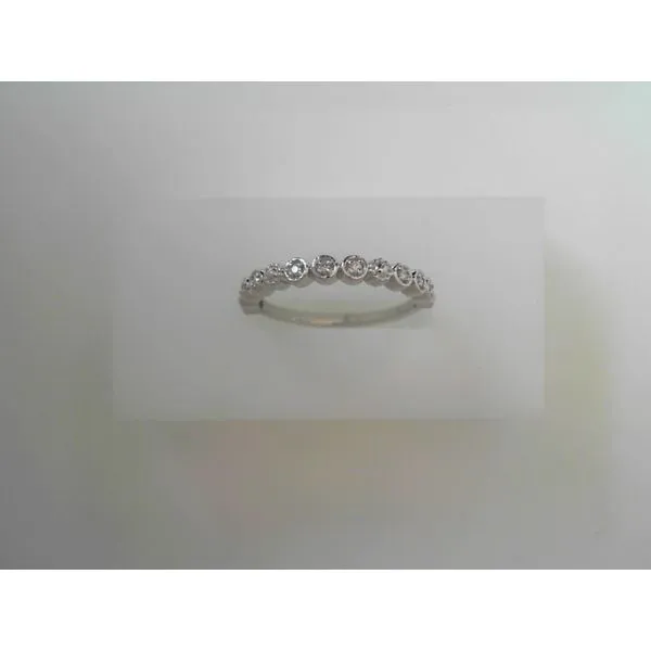 10K White Gold Diamond Stackable Fashion Ring Tennies Jewelry Appleton, WI
