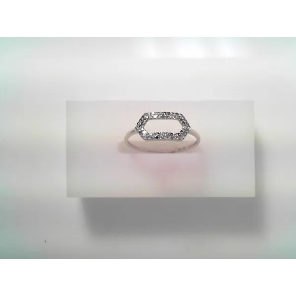 Geometric 14K White Gold Diamond Ring Tennies Jewelry Appleton, WI