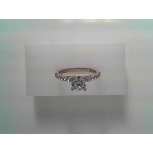 White Gold Contemporary Diamond Ring Setting Image 2 Tennies Jewelry Appleton, WI