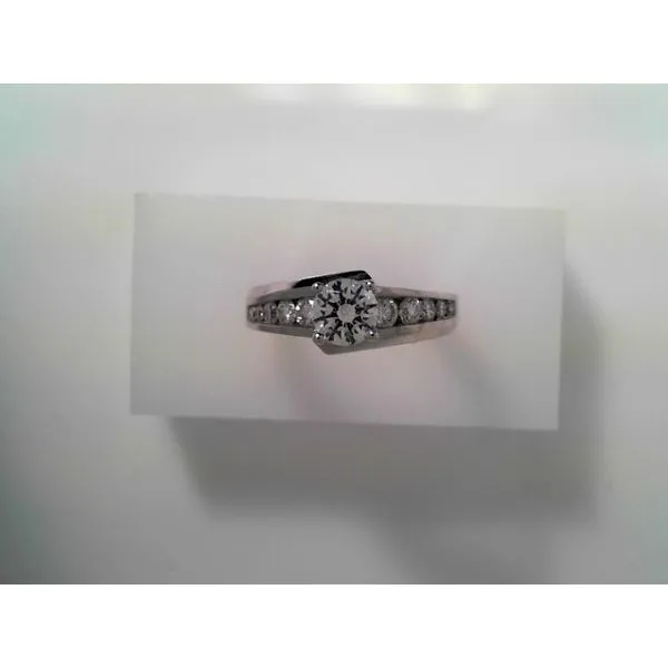 White Gold Contemporary Diamond Ring Setting Tennies Jewelry Appleton, WI