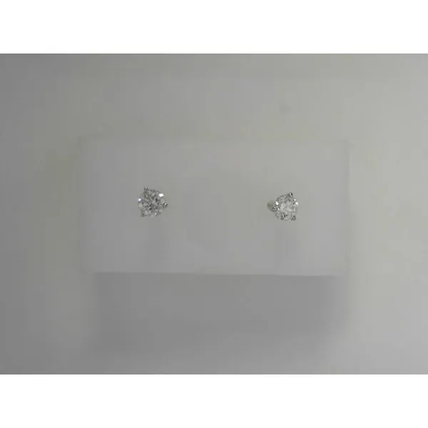 14K White Gold Diamond Stud Earrings Tennies Jewelry Appleton, WI