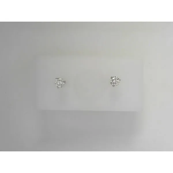 14K White Gold Diamond Stud Earrings Tennies Jewelry Appleton, WI