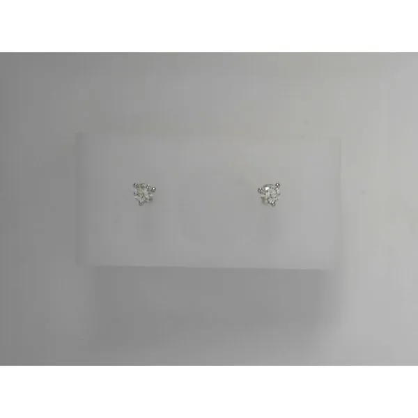 14K White Gold Diamond Stud Earrings Tennies Jewelry Appleton, WI
