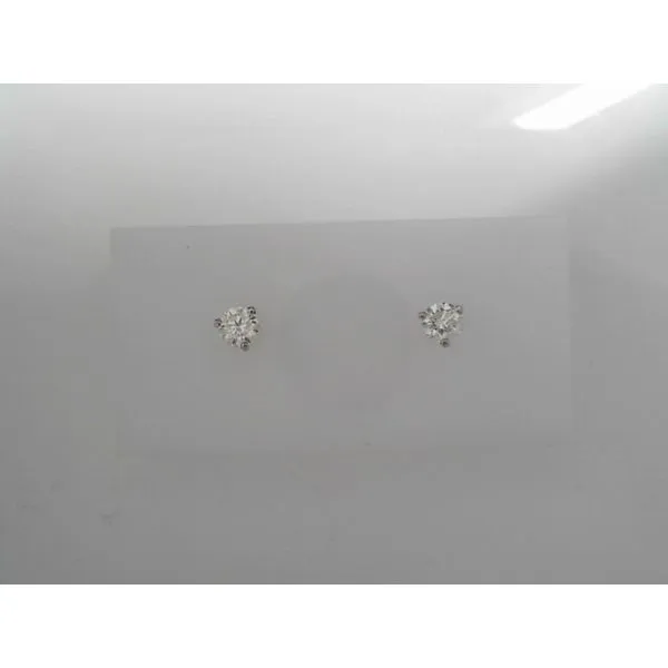 14K White Gold Diamond Stud Earrings Tennies Jewelry Appleton, WI