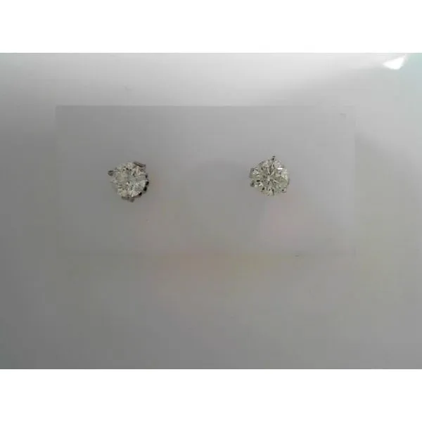 14K White Gold Diamond Stud Earrings Tennies Jewelry Appleton, WI