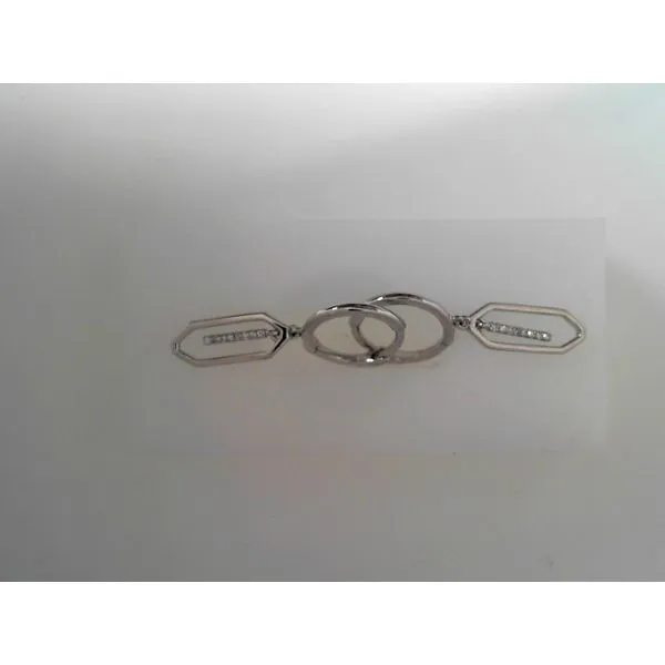 White 14 Karat Diamond Huggie Earrings Tennies Jewelry Appleton, WI