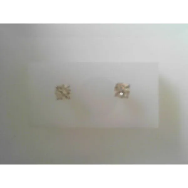White 14 Karat Diamond Stud Earrings Tennies Jewelry Appleton, WI