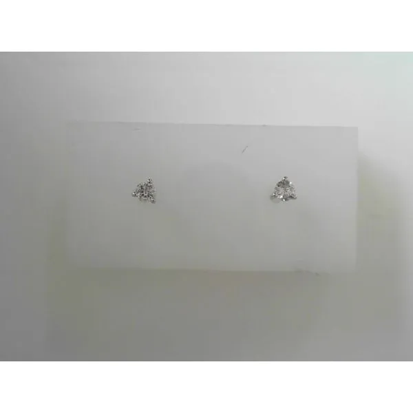 White 14 Karat Diamond Martini Earrings Tennies Jewelry Appleton, WI