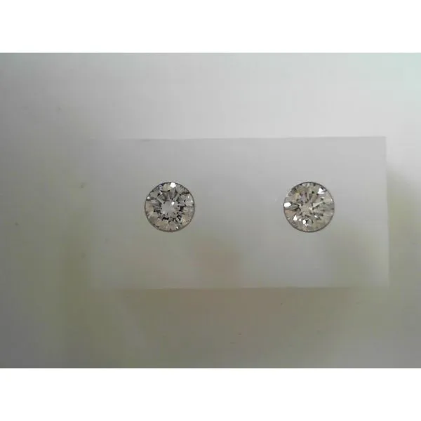 White 14 Karat Diamond Stud Earrings Tennies Jewelry Appleton, WI