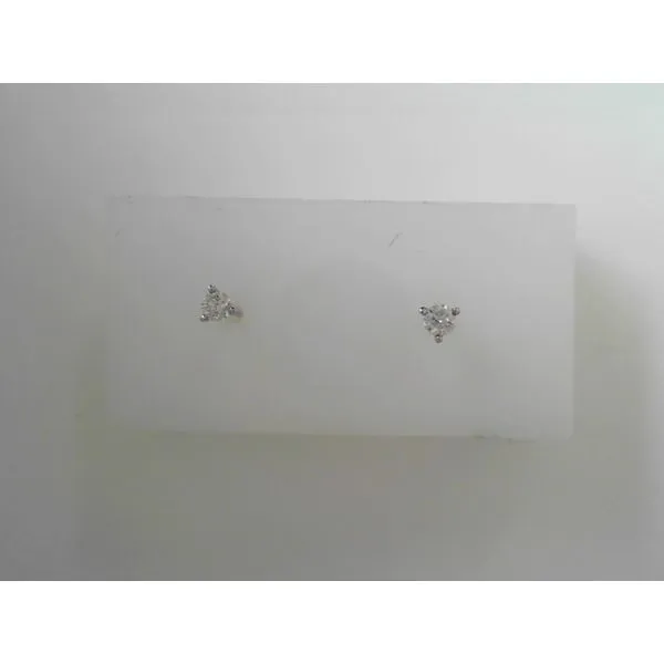 White 14 Karat Diamond Martini Earrings Tennies Jewelry Appleton, WI