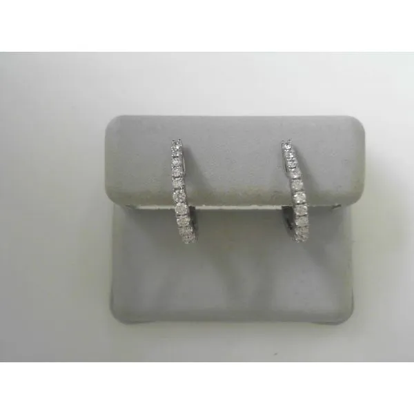 White Gold Diamond Earrings Tennies Jewelry Appleton, WI