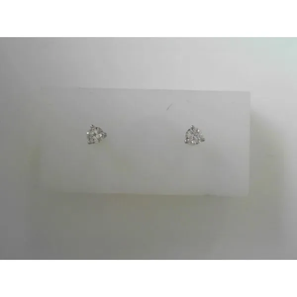 Martini Diamond Earrings in 14K White Gold Tennies Jewelry Appleton, WI