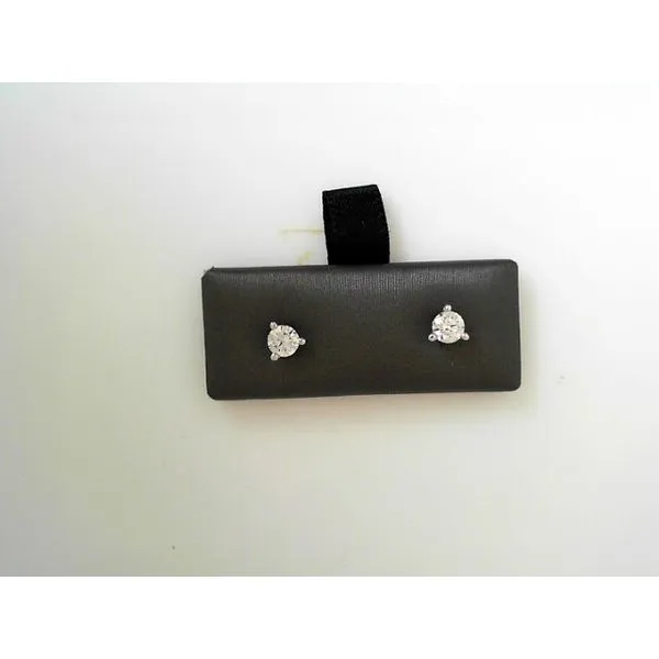 White 14 Karat Diamond Stud Earrings Tennies Jewelry Appleton, WI