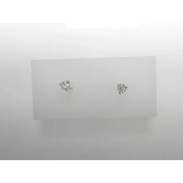 14K White Gold Diamond Stud Earrings Tennies Jewelry Appleton, WI