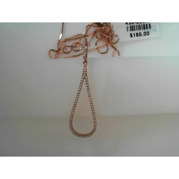 14K Rose Gold Drop Pendant Tennies Jewelry Appleton, WI