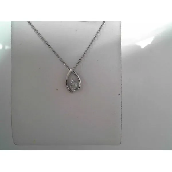10K White Gold Diamond Pendant Tennies Jewelry Appleton, WI