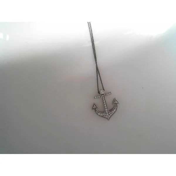 White 14 Karat Diamond Pendant Tennies Jewelry Appleton, WI