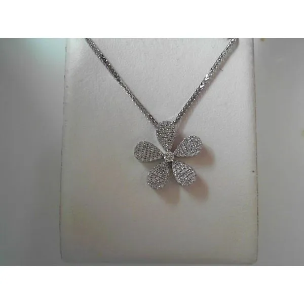 18K White Gold Diamond Pendant Tennies Jewelry Appleton, WI