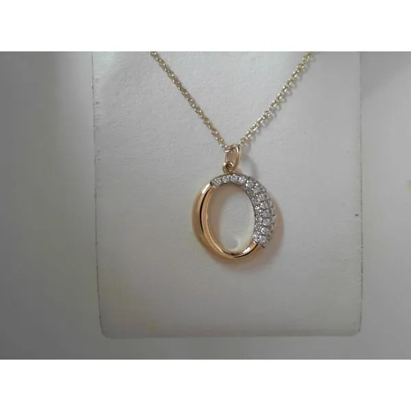14K Yellow Gold Diamond Pendant Tennies Jewelry Appleton, WI