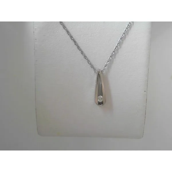 14K White Gold Diamond Pendant Tennies Jewelry Appleton, WI